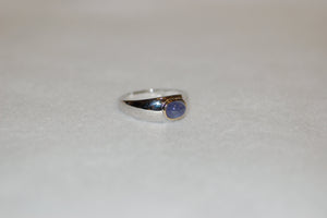 Tanzanite Cabochon Ring