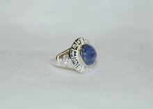 Load image into Gallery viewer, Tanzanite Cabochon Zodiac Ring