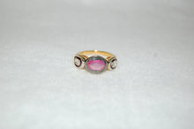 Load image into Gallery viewer, Three Stone Ruby and Diamond Ring