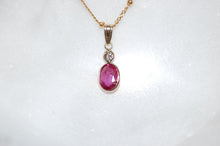 Load image into Gallery viewer, Ruby and Diamond Classic Necklace