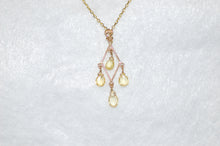 Load image into Gallery viewer, Yellow Sapphire Chandelier Necklace