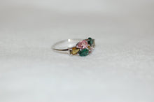 Load image into Gallery viewer, Six Teardrop Tourmaline Ring