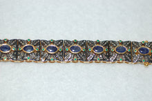 Load image into Gallery viewer, WOW Sapphire Emerald and Diamond Barcelet