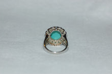 Load image into Gallery viewer, Beauty Mark Turquoise and Peridot Cocktail Ring