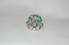 Load image into Gallery viewer, Emerald Tree of Life Ring