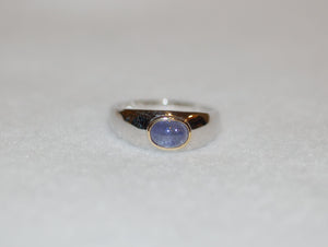 Tanzanite Cabochon Ring