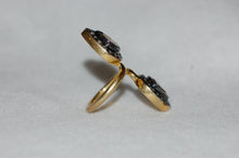 Load image into Gallery viewer, Double Tear Diamond Ring