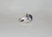 Load image into Gallery viewer, Tanzanite Cabochon Zodiac Ring