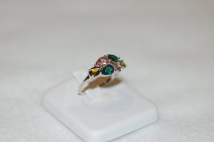 Six Teardrop Tourmaline Ring