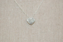 Load image into Gallery viewer, Diamond Heart Silver Necklace