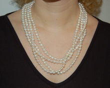 Load image into Gallery viewer, Never ending White Pearl Necklace