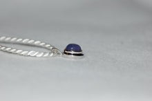 Load image into Gallery viewer, Tanzanite Cabochon Minimalist Pendant
