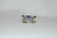 Load image into Gallery viewer, Tanzanite Cabochon Swirl Statement Ring