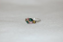 Load image into Gallery viewer, Six Teardrop Tourmaline Ring