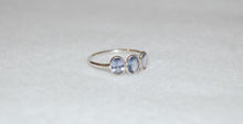 Load image into Gallery viewer, Three Stone Tanzanite Ring