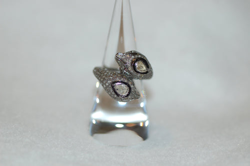 Double Cobra Diamond Ring