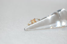 Load image into Gallery viewer, Three Pearl and Diamond Ring