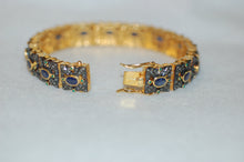 Load image into Gallery viewer, WOW Sapphire Emerald and Diamond Barcelet