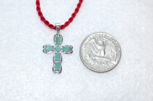Load image into Gallery viewer, Emerald Heart Cross