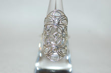 Load image into Gallery viewer, Diamond Stained Glass Shield Ring