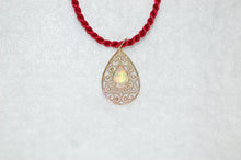 Load image into Gallery viewer, Opal Gold Filigree Necklace