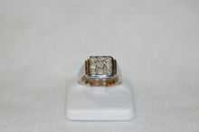 Load image into Gallery viewer, Nine Stone Diamond Signet Ring