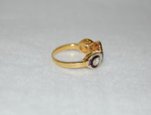 Load image into Gallery viewer, Three Stone Ruby and Diamond Ring