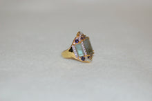 Load image into Gallery viewer, Double Crown Gemstone Ring