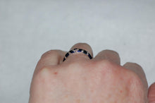 Load image into Gallery viewer, Hidalgo Enamel and Diamond Swirl Gold Band Ring