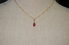 Load image into Gallery viewer, Ruby and Diamond Classic Necklace