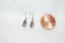 Load image into Gallery viewer, Salt &amp; Pepper Diamond Tear Drop Earrings