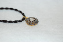 Load image into Gallery viewer, Antique Style Bold Scroll and Filigree Diamond Necklace