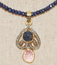Load image into Gallery viewer, Sapphire Petal Necklace