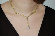 Load image into Gallery viewer, Moons and Pave Star Diamond Necklace
