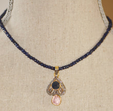 Load image into Gallery viewer, Sapphire Petal Necklace