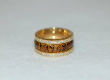 Load image into Gallery viewer, Hidalgo Half Diamond Half Rope Guard Ring