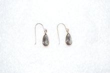 Load image into Gallery viewer, Salt &amp; Pepper Diamond Tear Drop Earrings