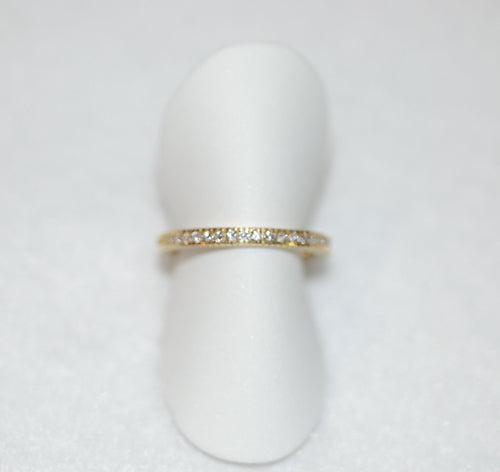 Hidalgo Half Diamond Half Rope Guard Ring