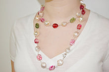 Load image into Gallery viewer, Pearl and Quartz Bubble Gum Necklace