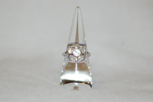 Load image into Gallery viewer, Six Stone Geometric Stained Glass Diamond Ring