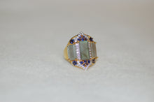 Load image into Gallery viewer, Double Crown Gemstone Ring