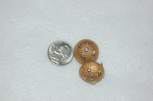 Load image into Gallery viewer, Globe with Diamond Stars Earrings