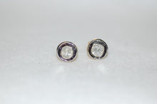 Load image into Gallery viewer, Antique Style Diamond Stud Earrings