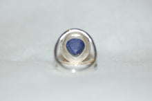 Load image into Gallery viewer, Tear Drop Cabochon Tanzanite Ring