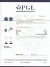 Load image into Gallery viewer, Sapphire Stud Earrings