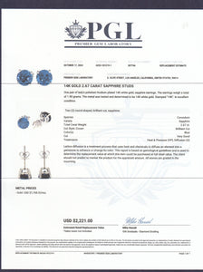 Sapphire Stud Earrings