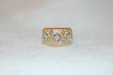 Load image into Gallery viewer, Textured Diamond Band Ring