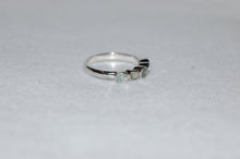 Load image into Gallery viewer, Five Stone Blue Diamonds Ring