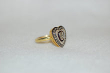 Load image into Gallery viewer, Rose Cut Diamond Heart Ring