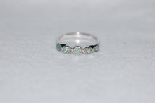 Load image into Gallery viewer, Five Stone Blue Diamonds Ring